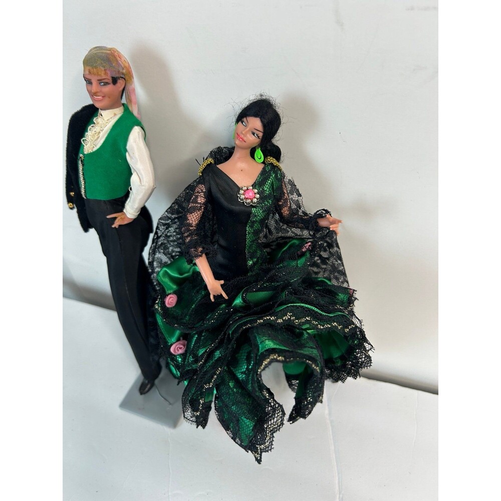 Flamenco Dancer Doll Set of 2 - Picture 2 of 3